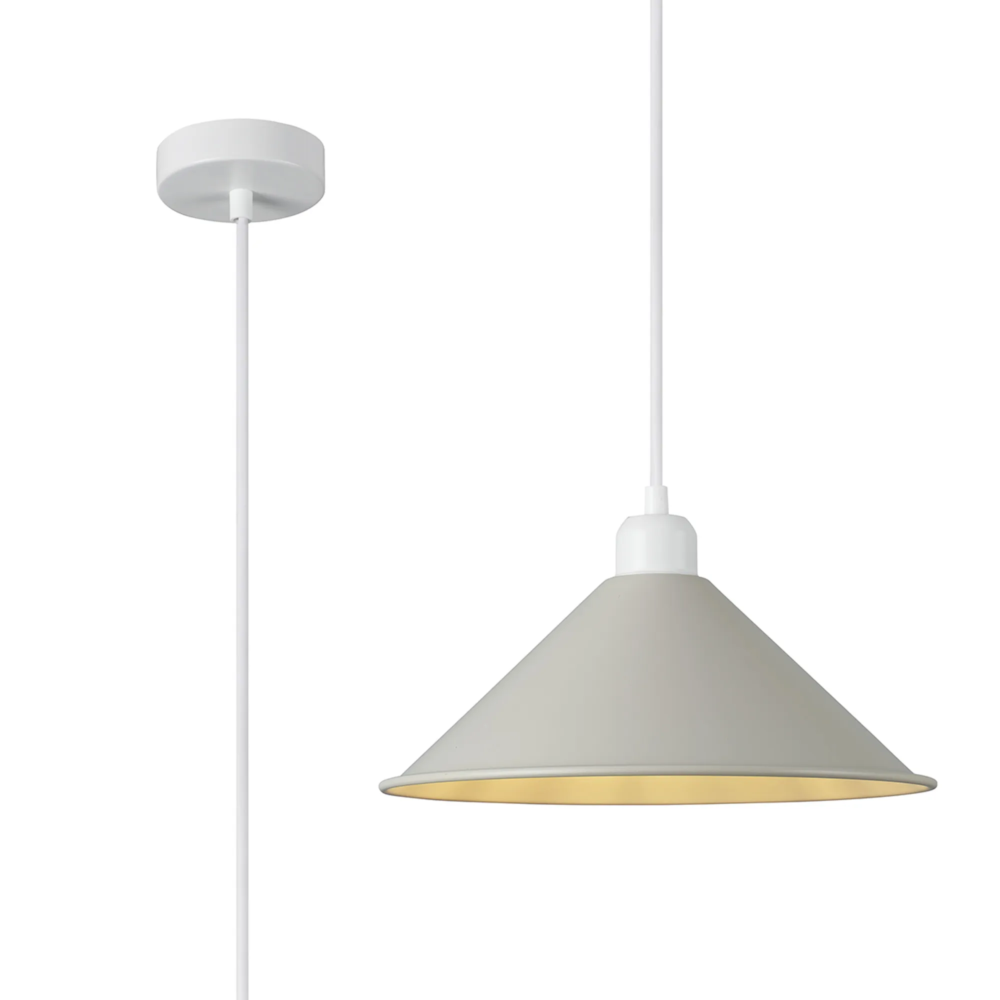 Damien-Matt White Ceiling Lights Deco Single Pendant